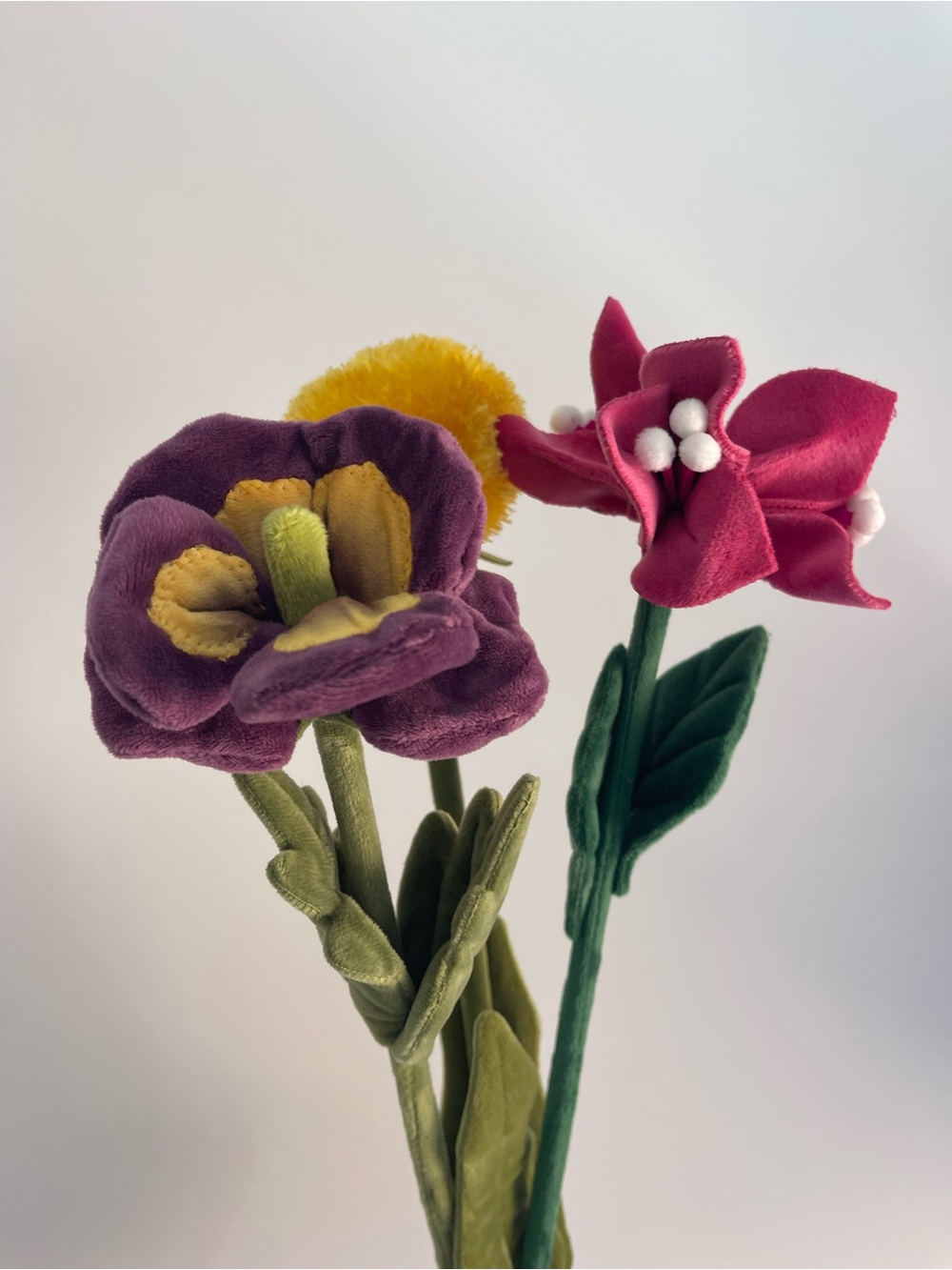 CJ Hendry plush flowers set of 3 limited release nyc FM 3.0 blooms